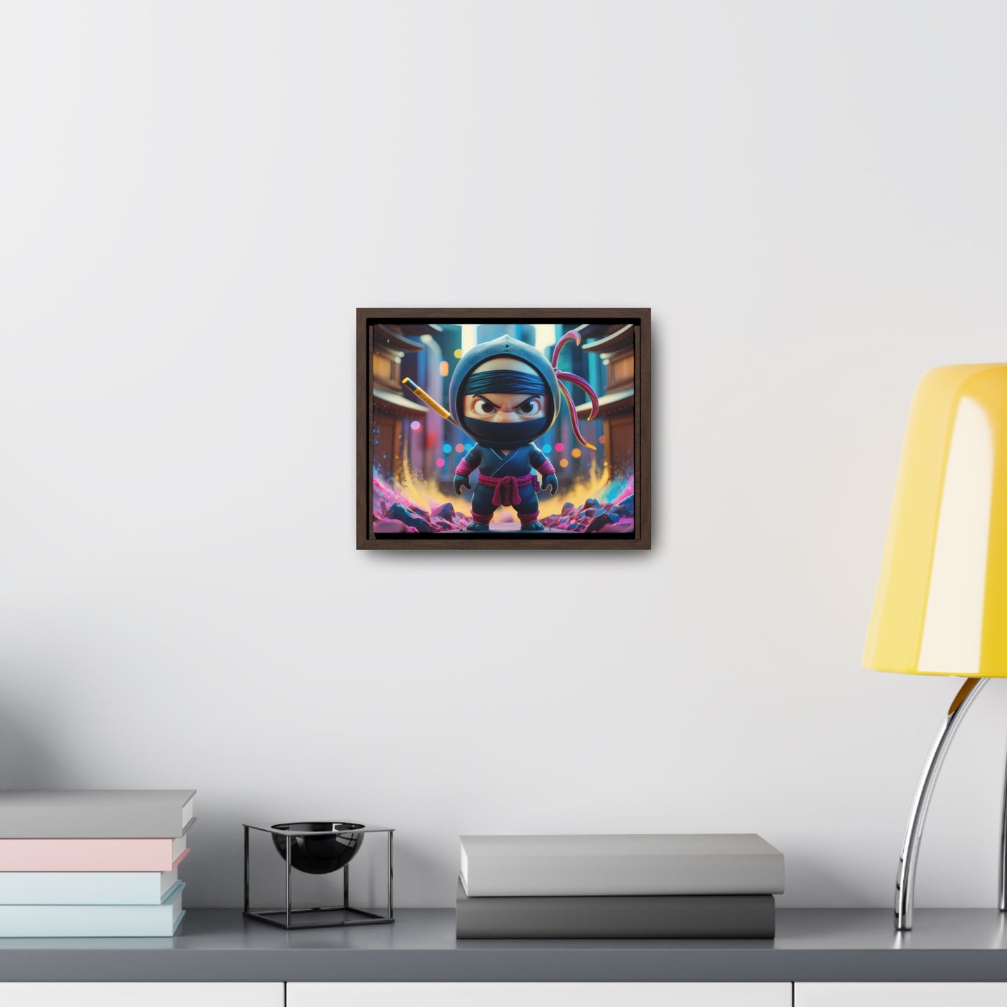 Tiny Ninja, Big Attitude - Gallery Canvas Wraps, Horizontal Frame