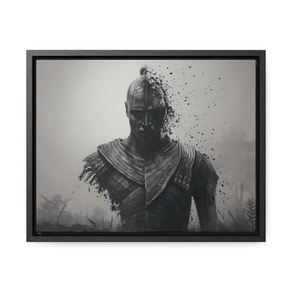 "Fragmented Warrior" - Gallery Canvas Wraps, Horizontal Frame