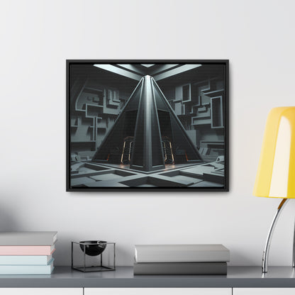 Sanctum of the Obsidian Pyramid - Gallery Canvas Wraps, Horizontal Frame