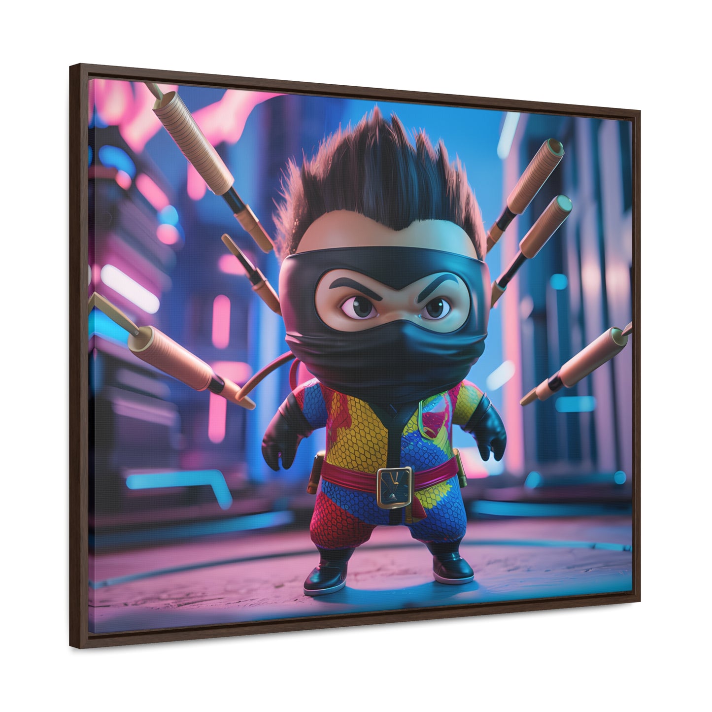 Ninja Toy Showdown - Gallery Canvas Wraps, Horizontal Frame