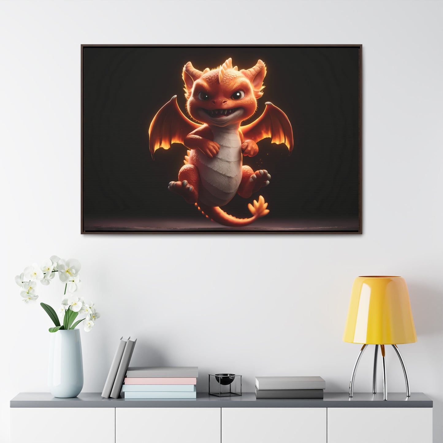 Fiery Mischief - Gallery Canvas Wraps, Horizontal Frame