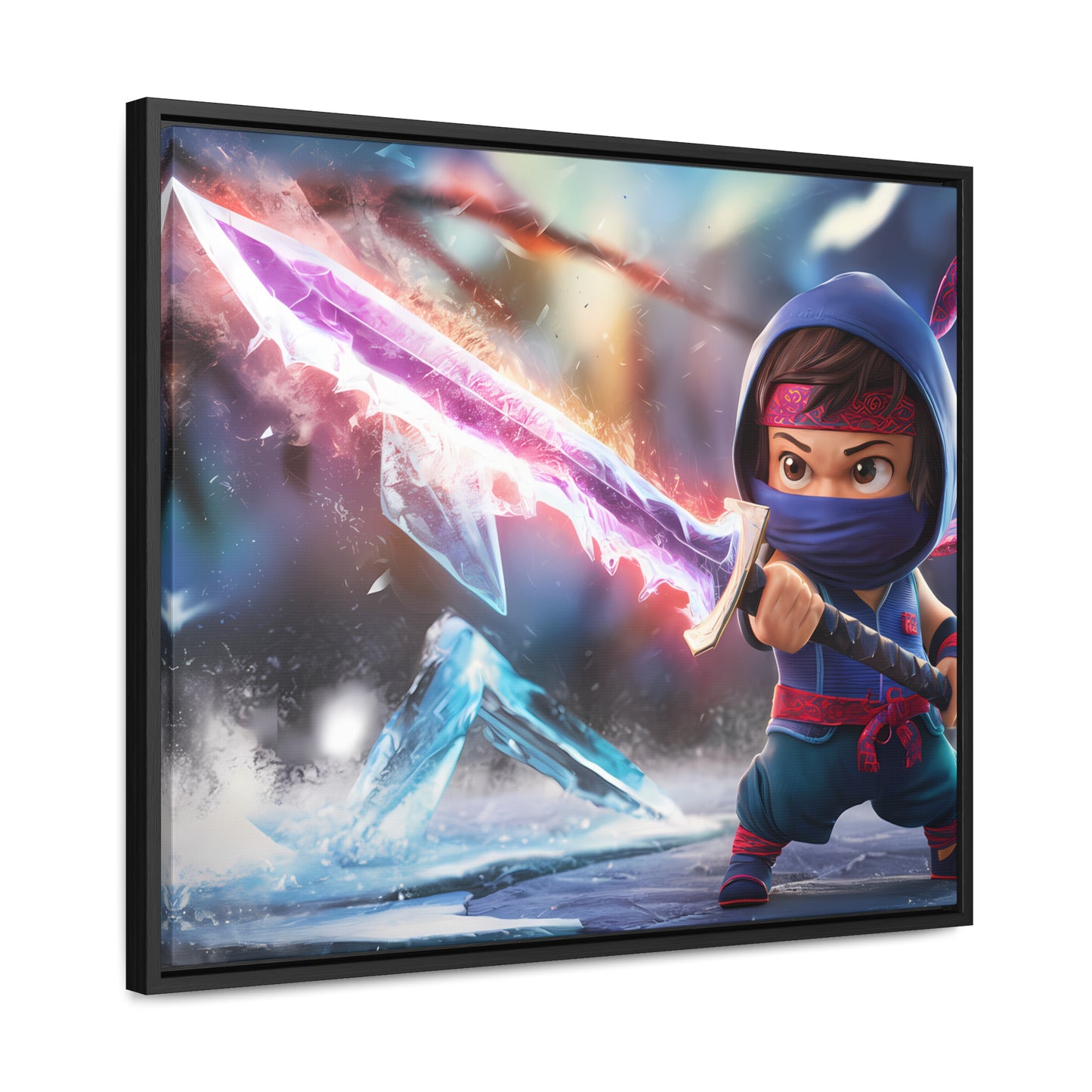 Blade of the Frozen Shadow - Gallery Canvas Wraps, Horizontal Frame