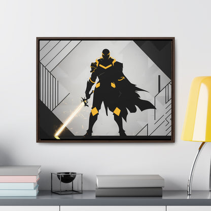 The Sentinel of Shadows - Gallery Canvas Wraps, Horizontal Frame