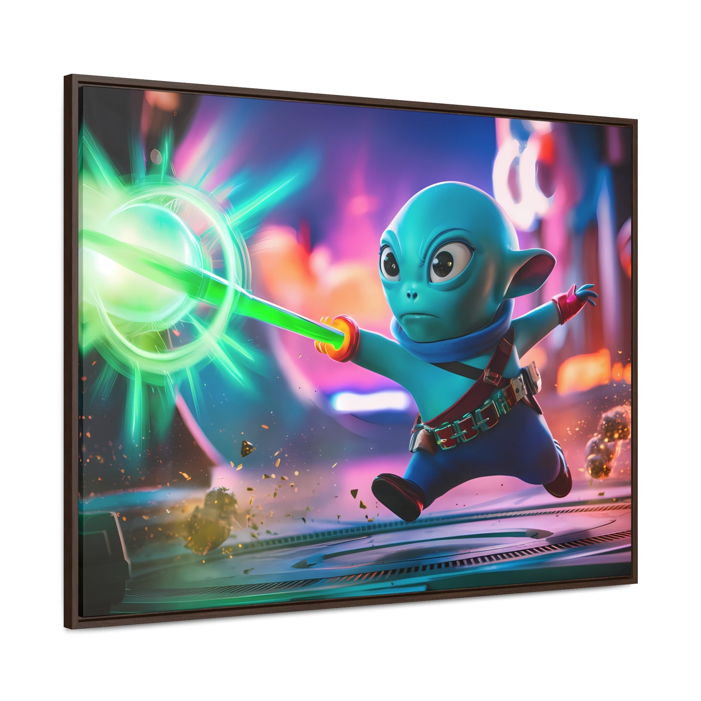 Galactic Defender - Gallery Canvas Wraps, Horizontal Frame