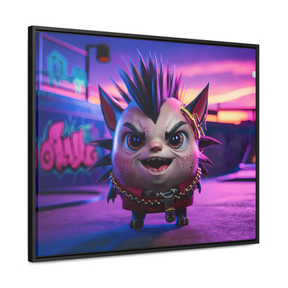 Punk Paws Unleashed - Gallery Canvas Wraps, Horizontal Frame