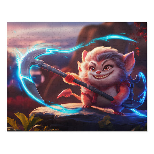 Furry Warrior of the Glowing Axe - Jigsaw Puzzle (30, 110, 252, 500,1000-Piece)