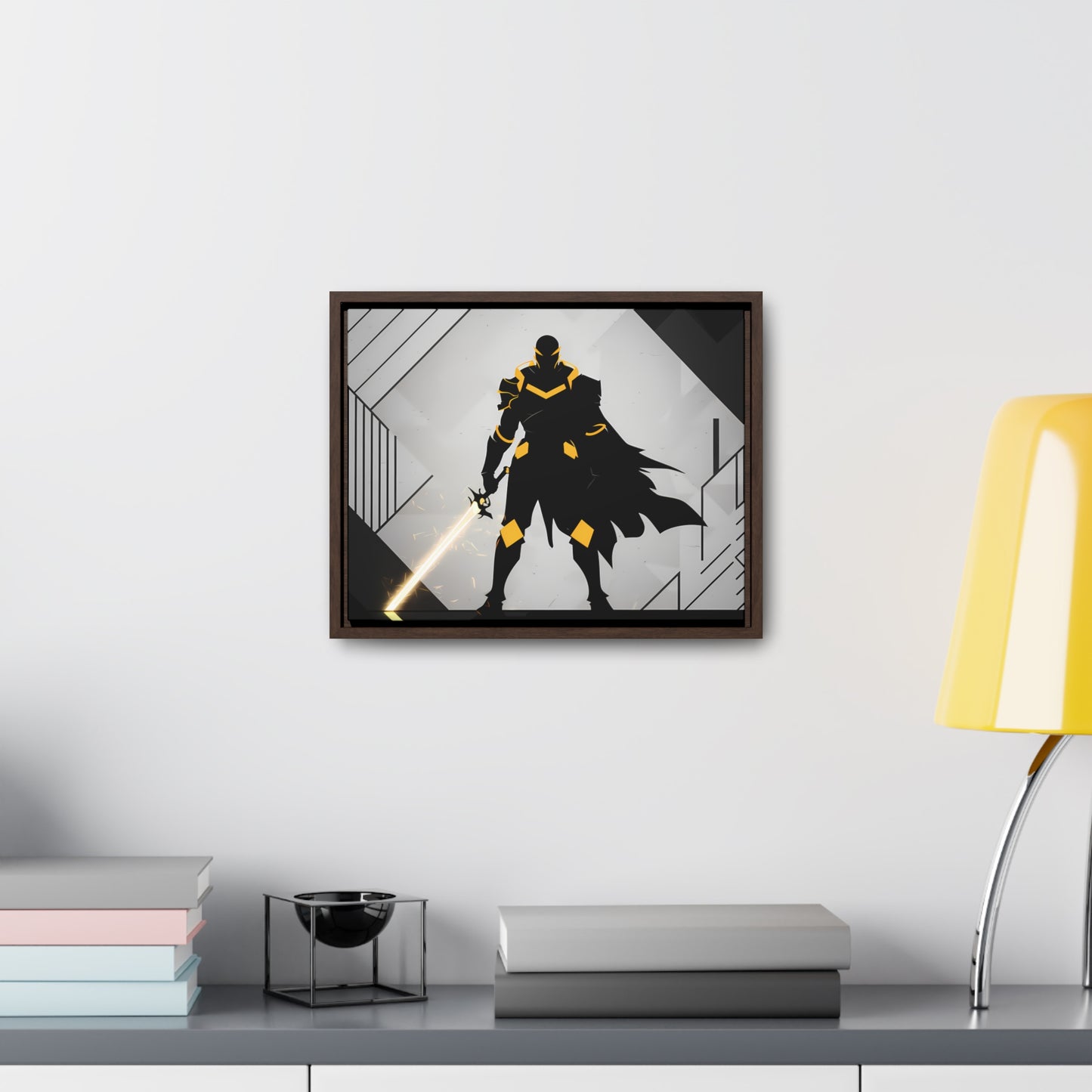 The Sentinel of Shadows - Gallery Canvas Wraps, Horizontal Frame