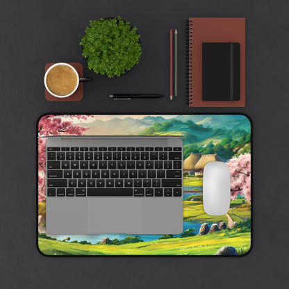 Idyllic Anime Village - Desk Mat