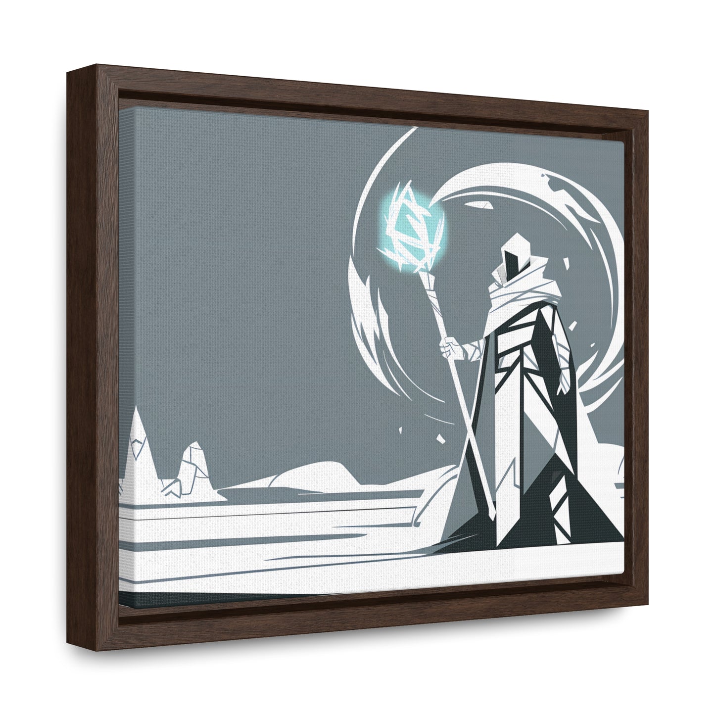 Mage of the Frozen Wastes - Gallery Canvas Wraps, Horizontal Frame