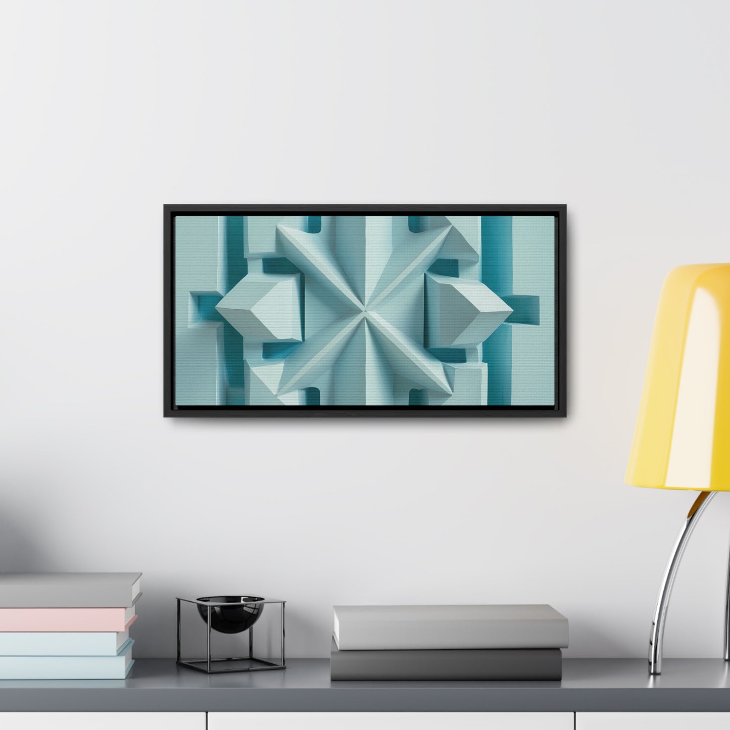 Fractal Symmetry in Ice - Gallery Canvas Wraps, Horizontal Frame