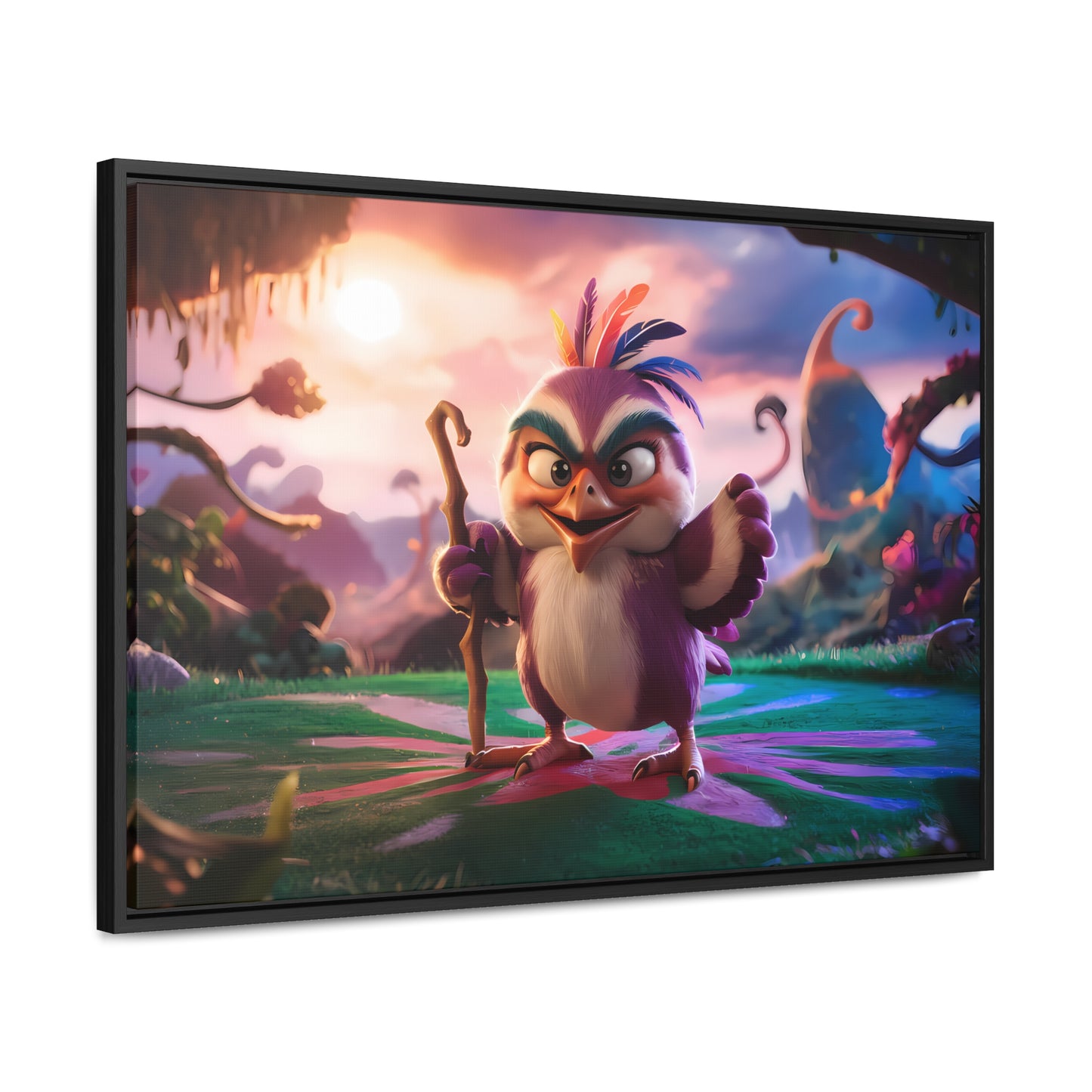 Guardian of the Enchanted Forest - Gallery Canvas Wraps, Horizontal Frame