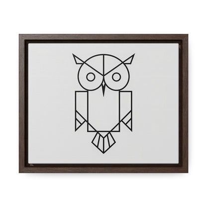 Geometric Owl - Gallery Canvas Wraps, Horizontal Frame