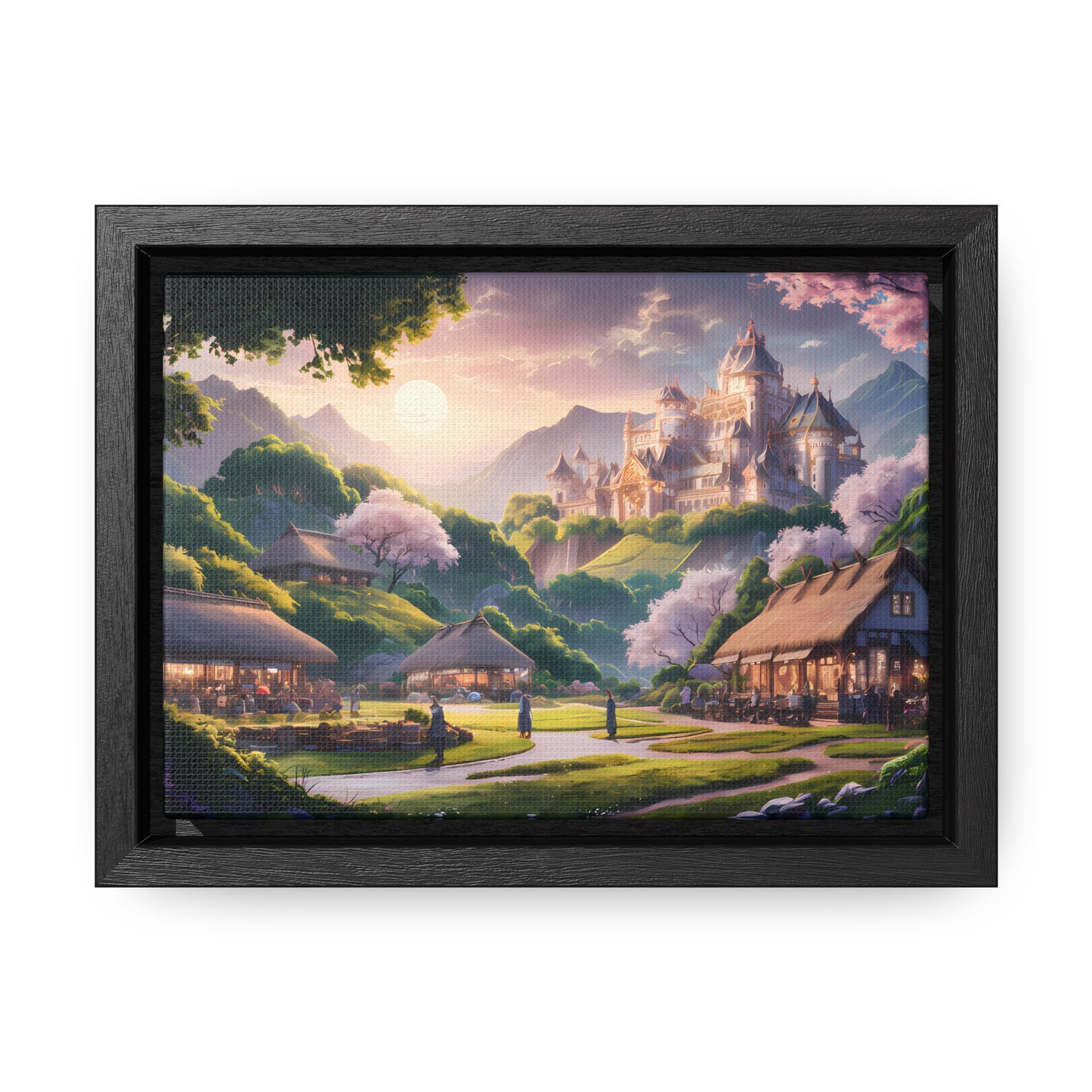 "Whispers of the Twilight Kingdom" - Gallery Canvas Wraps, Horizontal Frame