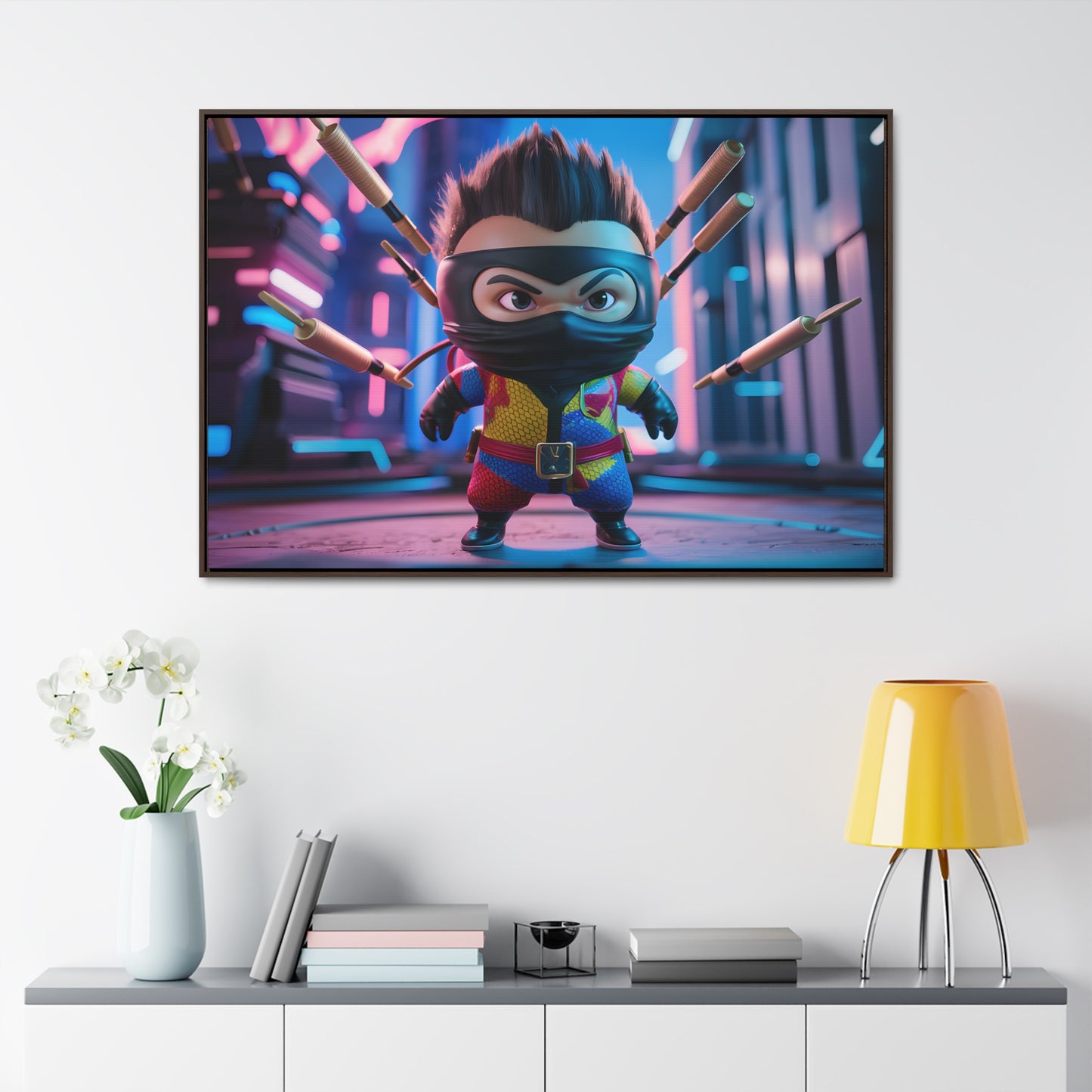 Ninja Toy Showdown - Gallery Canvas Wraps, Horizontal Frame