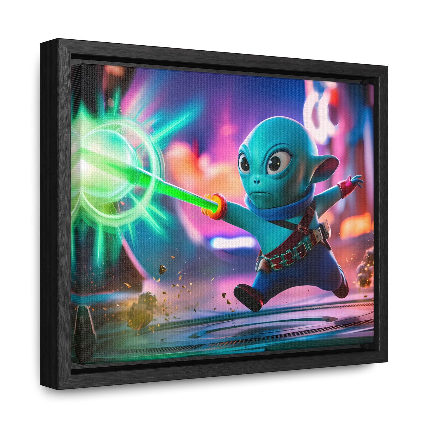 Galactic Defender - Gallery Canvas Wraps, Horizontal Frame