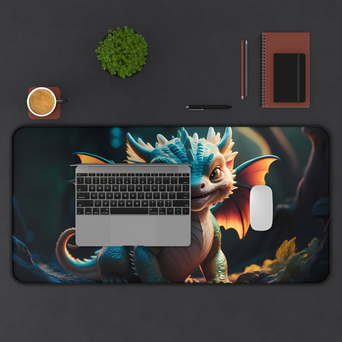 "Guardian of the Enchanted Forest" - Desk Mat