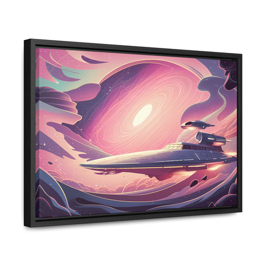 Voyage Through the Cosmic Vortex - Gallery Canvas Wraps, Horizontal Frame