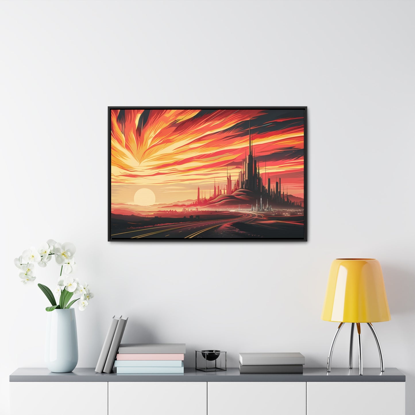 Twilight of the Metropolis - Gallery Canvas Wraps, Horizontal Frame