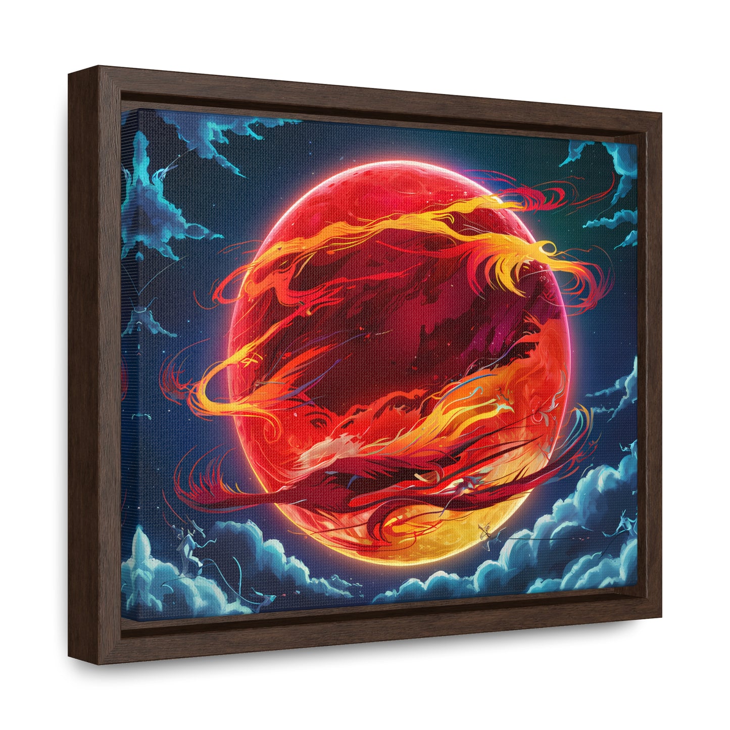 Eclipse of the Eternal Phoenix - Gallery Canvas Wraps, Horizontal Frame