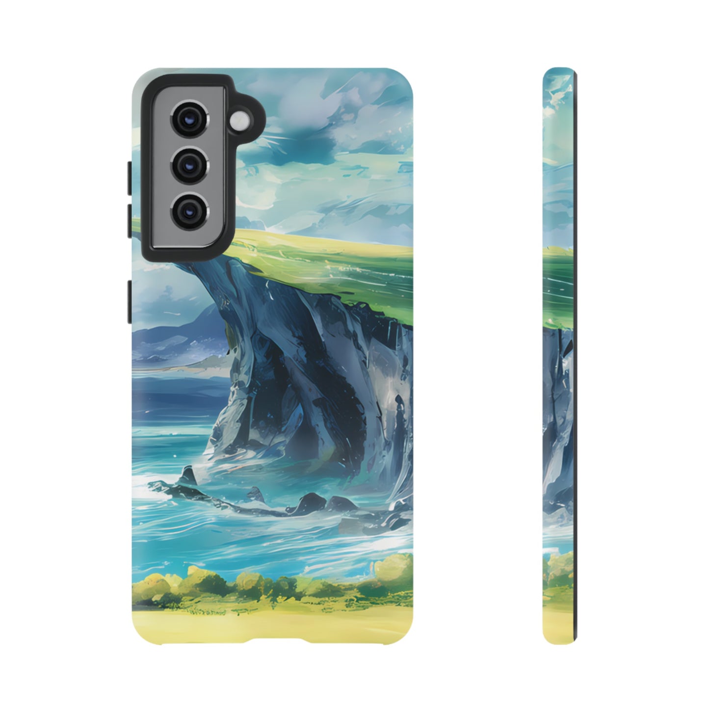 Anime Cliff by the Sea - Smartphone Tough Cases