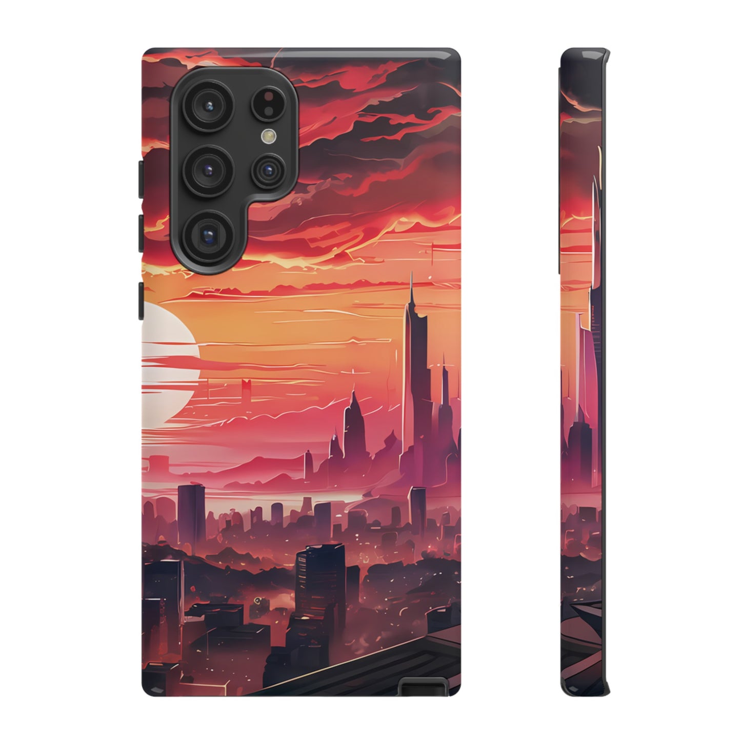 Anime City at Dawn - Smartphone Tough Cases