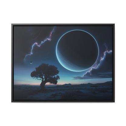 Eclipse of the Silent Horizon - Gallery Canvas Wraps, Horizontal Frame