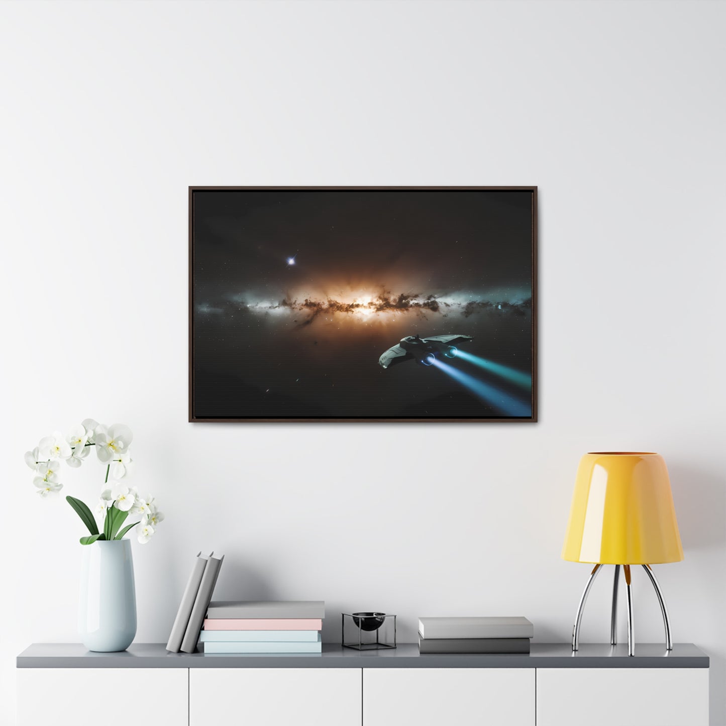 Voyage Through the Cosmic Abyss - Gallery Canvas Wraps, Horizontal Frame