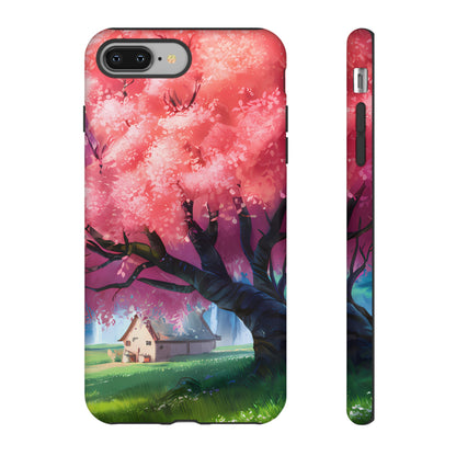 Idyllic Cherry Blossom and a Hut - Smartphone Tough Cases