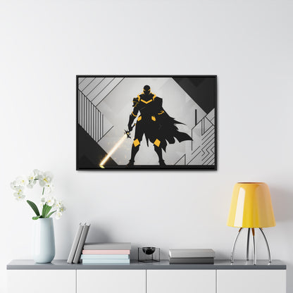 The Sentinel of Shadows - Gallery Canvas Wraps, Horizontal Frame