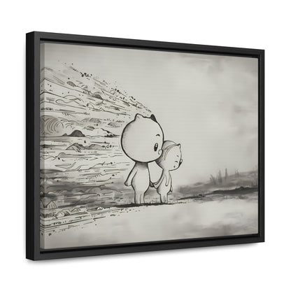 "Together Through the Storm" - Gallery Canvas Wraps, Horizontal Frame