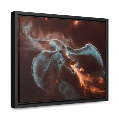 Celestial Inferno Dragon - Gallery Canvas Wraps, Horizontal Frame