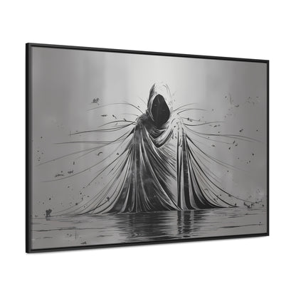 Ethereal Sentinel of the Abyss - Gallery Canvas Wraps, Horizontal Frame