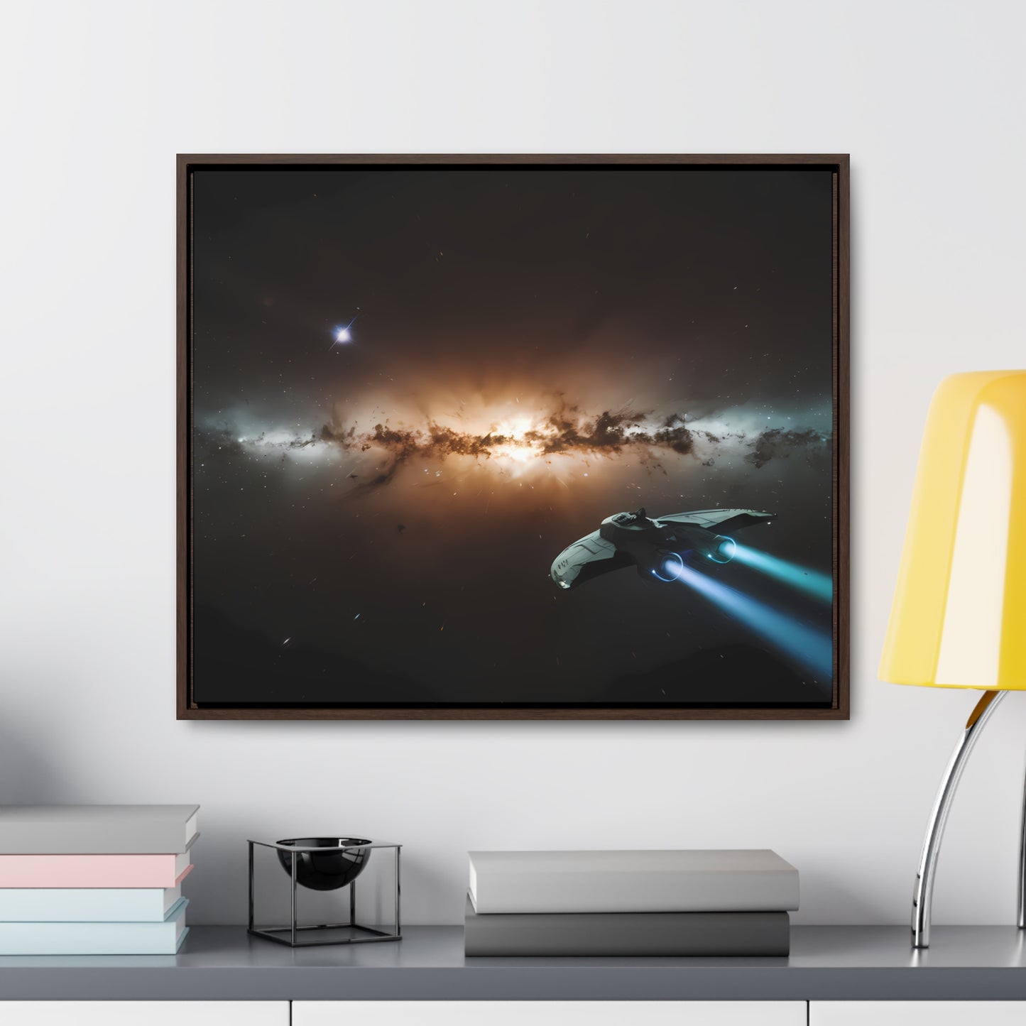 Voyage Through the Cosmic Abyss - Gallery Canvas Wraps, Horizontal Frame