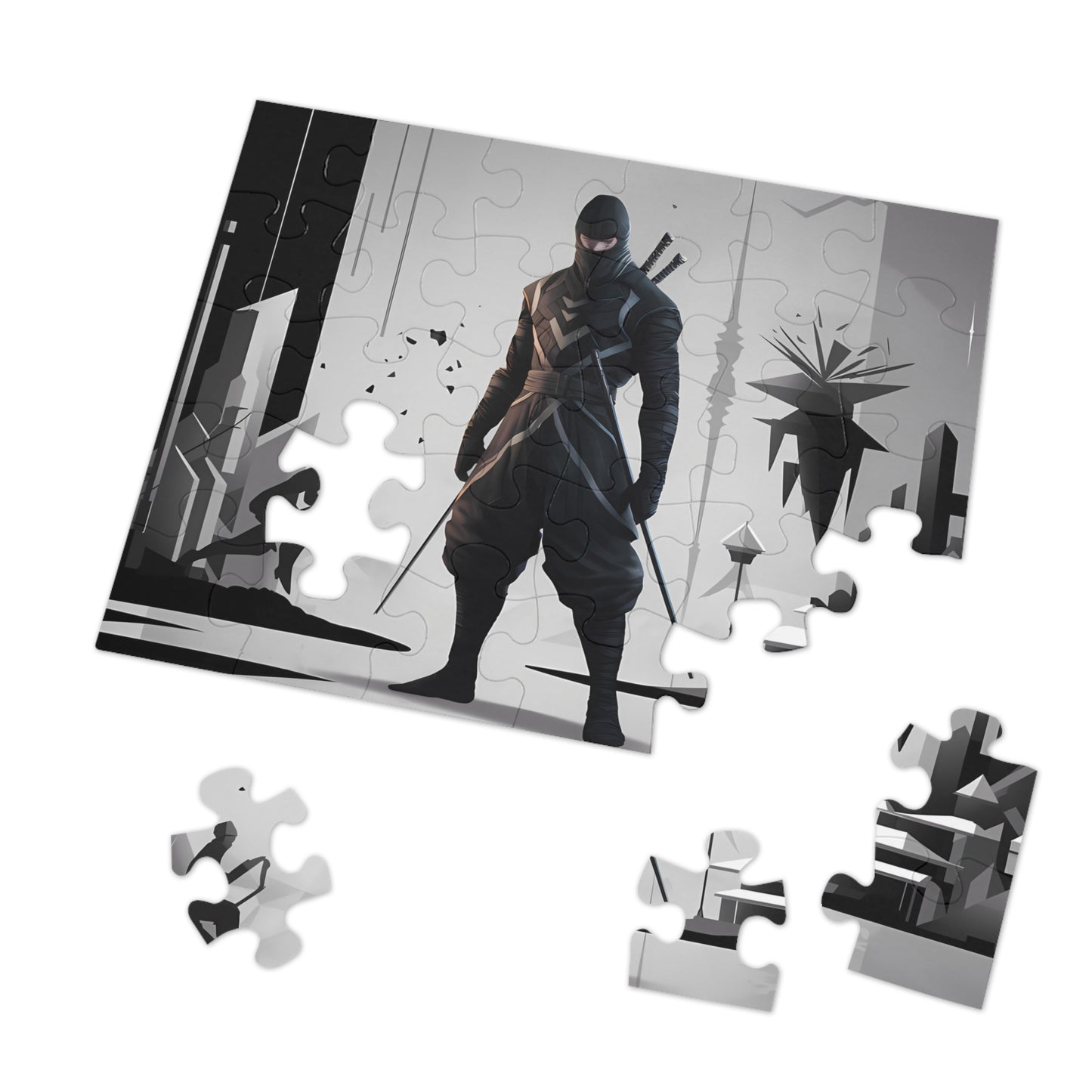 Shadow of the Cyber Ninja - Jigsaw Puzzle (30, 110, 252, 500,1000-Piece)