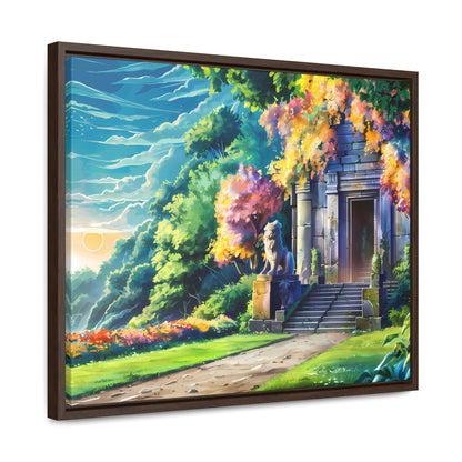 Sanctuary of the Forgotten Dawn - Gallery Canvas Wraps, Horizontal Frame