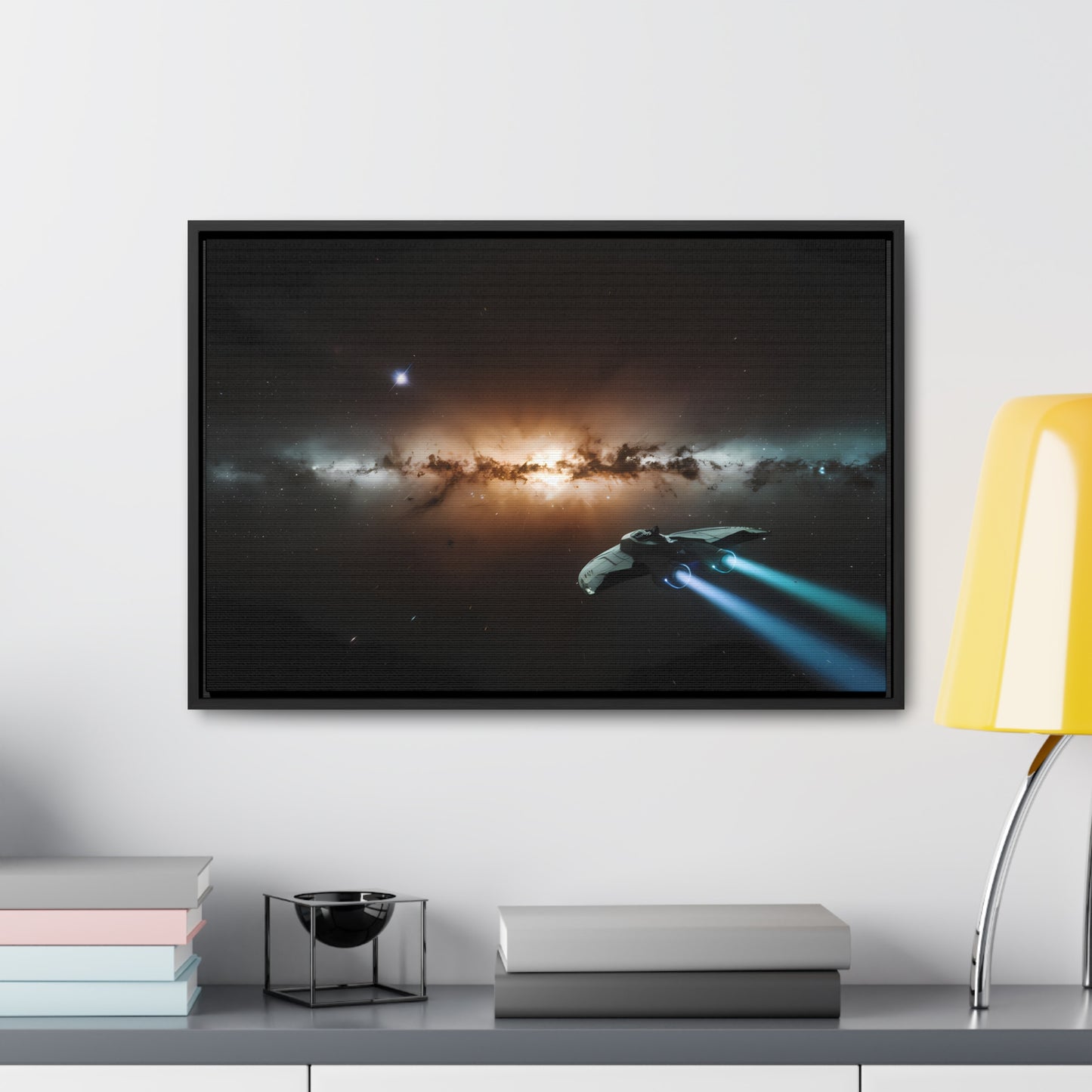 Voyage Through the Cosmic Abyss - Gallery Canvas Wraps, Horizontal Frame