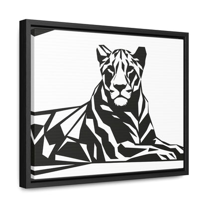 Majestic Geometric Tiger - Gallery Canvas Wraps, Horizontal Frame