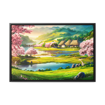 Serenity in Spring Meadows - Gallery Canvas Wraps, Horizontal Frame