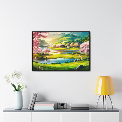 Serenity in Spring Meadows - Gallery Canvas Wraps, Horizontal Frame