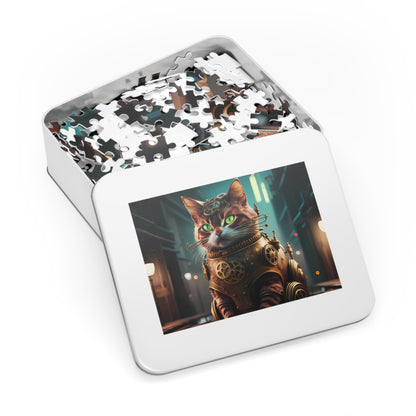 Jeff the Steampunk Cat - Jigsaw Puzzle (30, 110, 252, 500,1000-Piece)