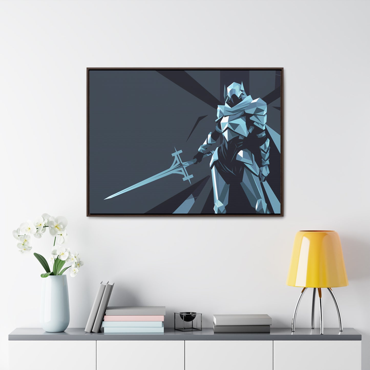 Knight of the Shattered Realm - Gallery Canvas Wraps, Horizontal Frame