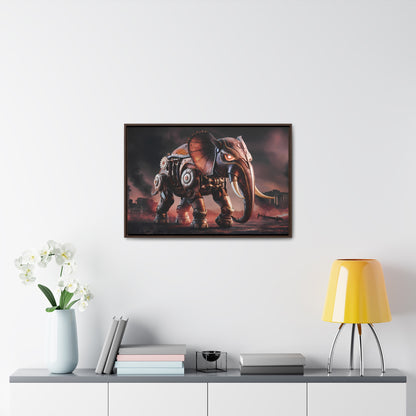 "Mechanized Titan of the Wasteland" - Gallery Canvas Wraps, Horizontal Frame