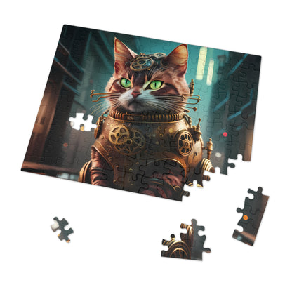 Jeff the Steampunk Cat - Jigsaw Puzzle (30, 110, 252, 500,1000-Piece)