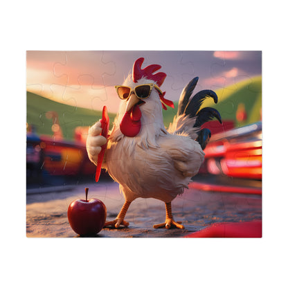 Cool Rooster's Apple Adventure - Jigsaw Puzzle (30, 110, 252, 500,1000-Piece)