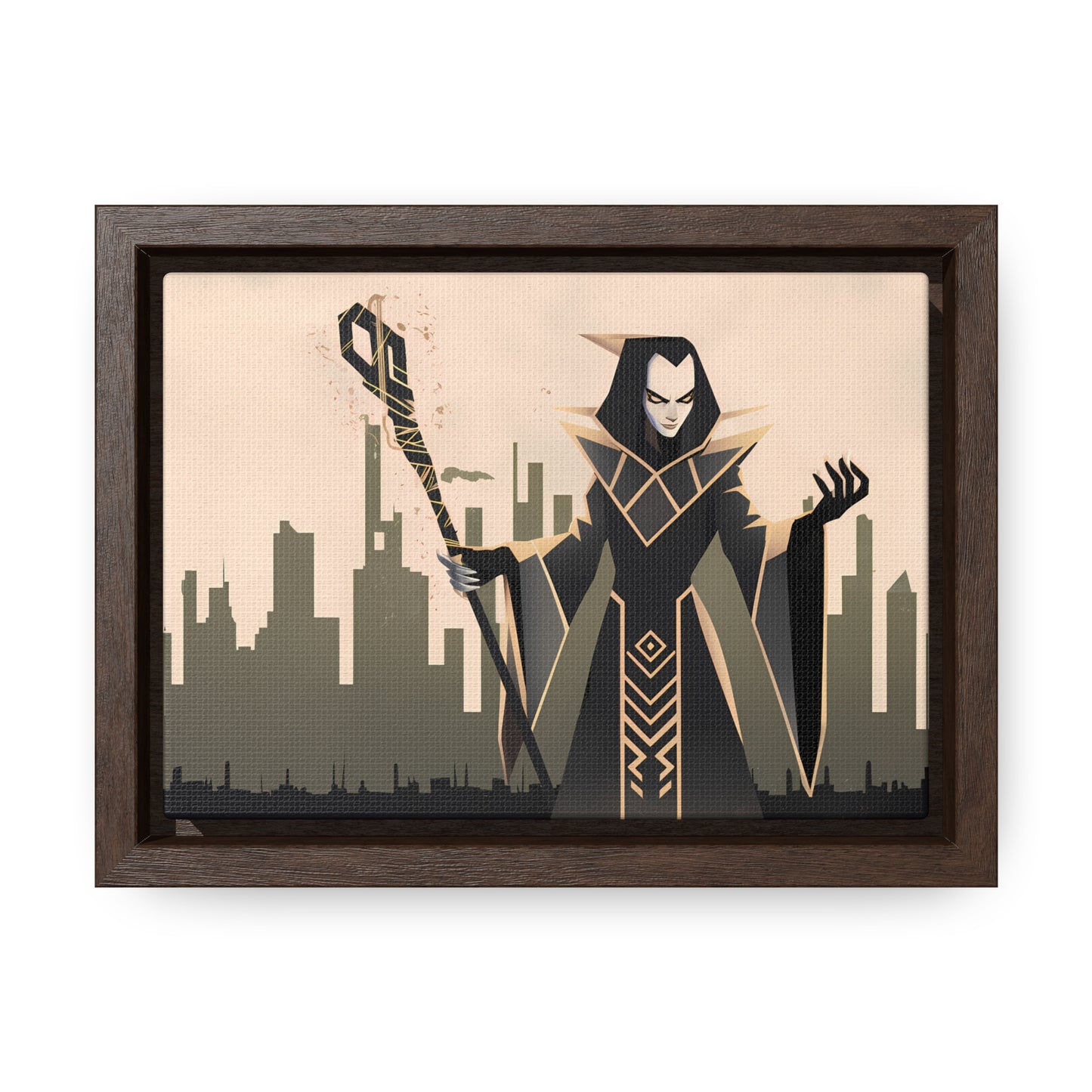 Shadow Sovereign of the Forsaken City - Gallery Canvas Wraps, Horizontal Frame