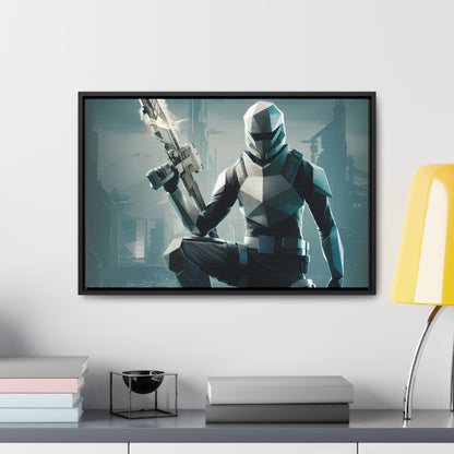 Guardian of the Futuristic Citadel - Gallery Canvas Wraps, Horizontal Frame