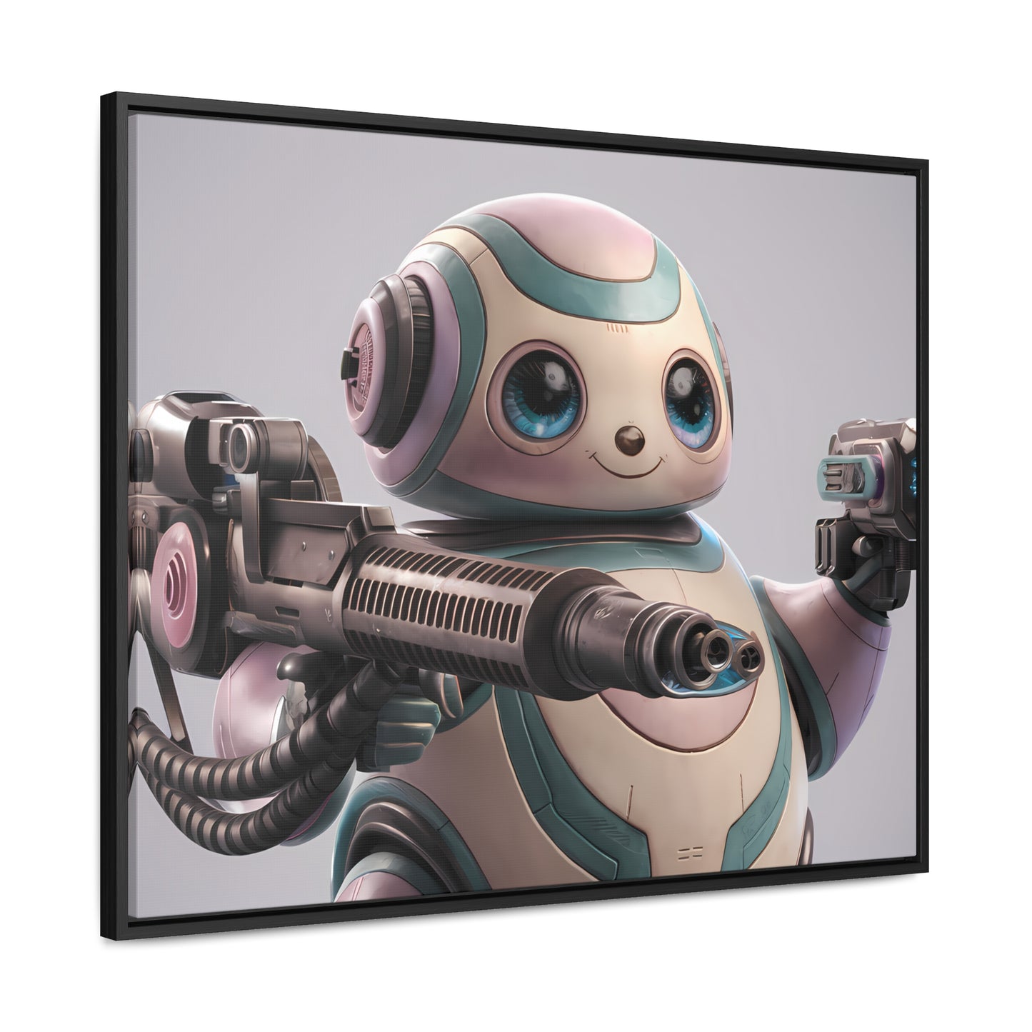 "Adorable Defender" - Gallery Canvas Wraps, Horizontal Frame