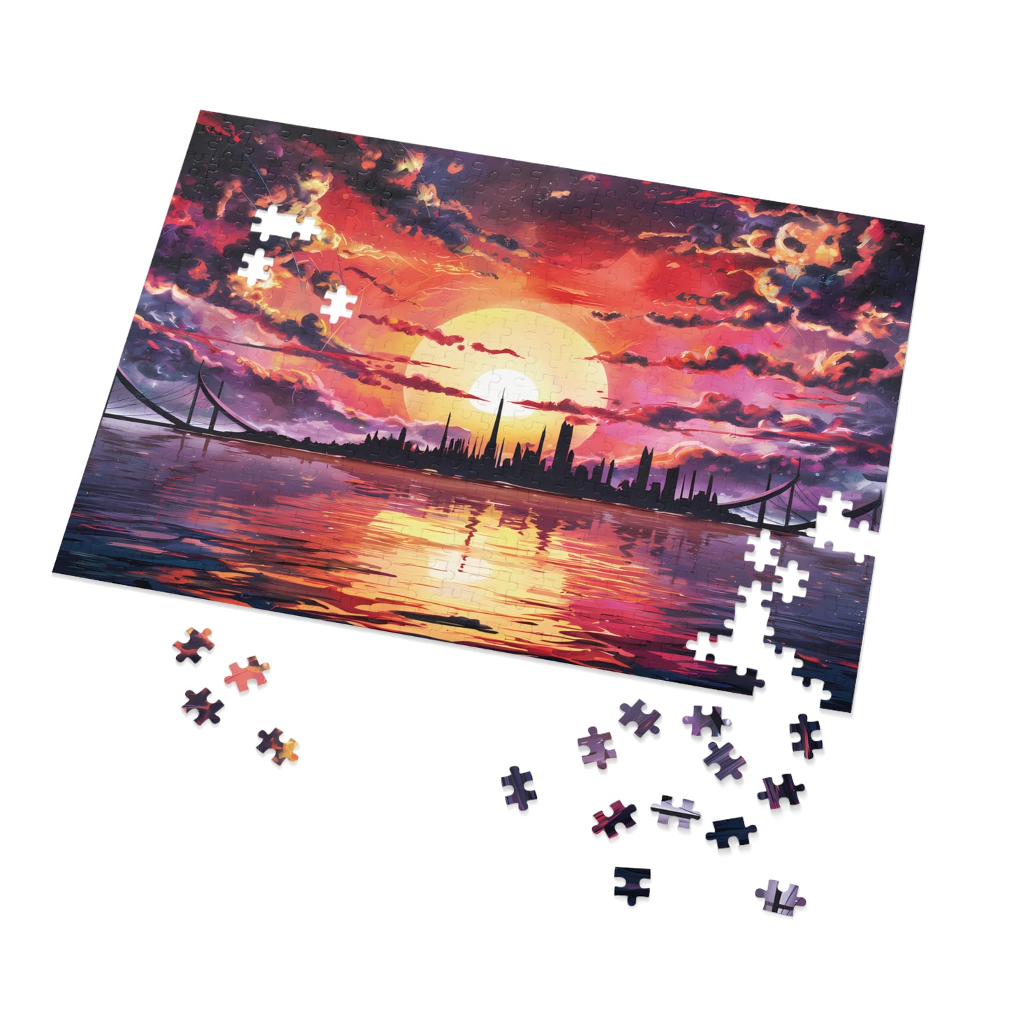 Anime Island City - Jigsaw Puzzle (30, 110, 252, 500,1000-Piece)