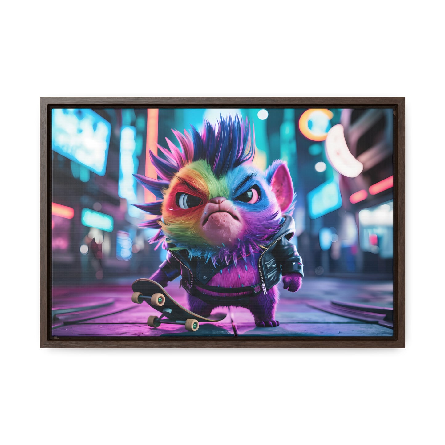 Skateboarding Punk - Gallery Canvas Wraps, Horizontal Frame