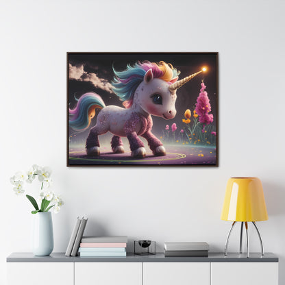 "Twilight Spark of the Enchanted Meadow" - Gallery Canvas Wraps, Horizontal Frame